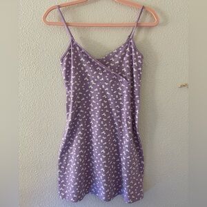 Aeropostale floral purple mini dress